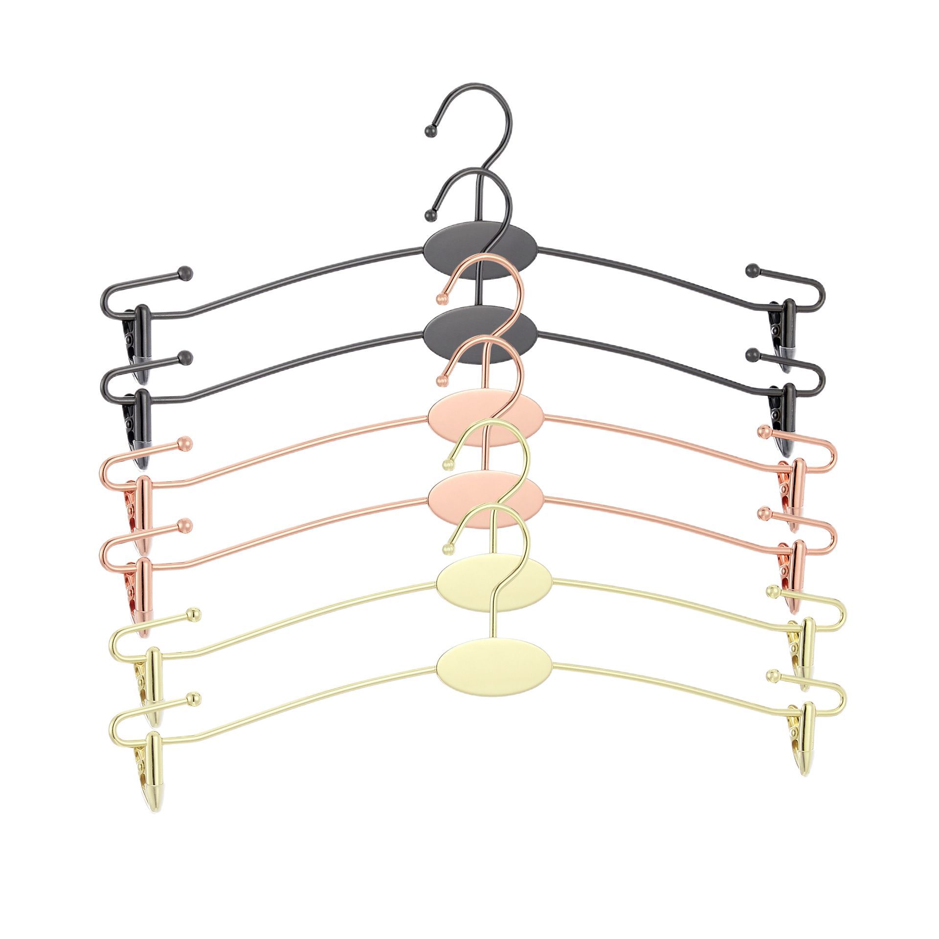 Metal Intimates Hanger Supply Clothing Store Intimates Rack Bra Rack Seamless Women's Intimates Clip with Engraved Logo