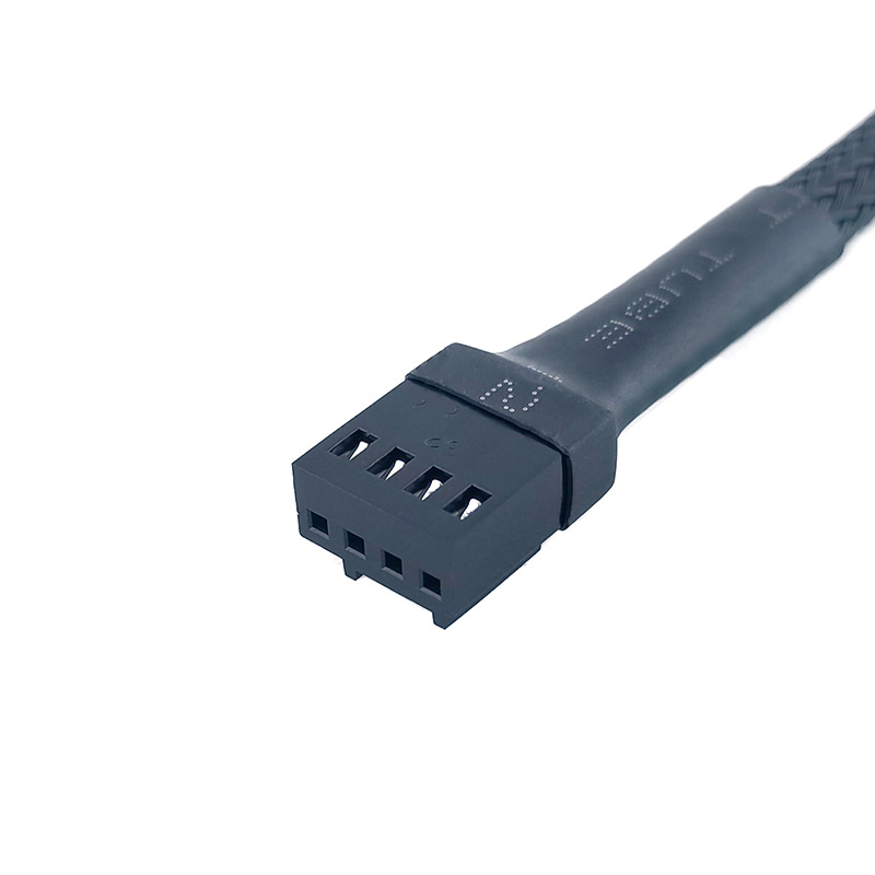 Computer Adapter Cable Cpu Fan Cable 4Pin Motherboard Fan Extension Cable Radiator Pwm Temperature Control Cable Package Nylon Mesh