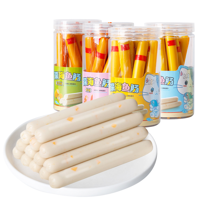 Fasimiyu Original Corn and Shrimp Flavor Cheese Flavor Deep Sea Fish Sausage 10-Pack Snack 150g Multi-Flavor Combination