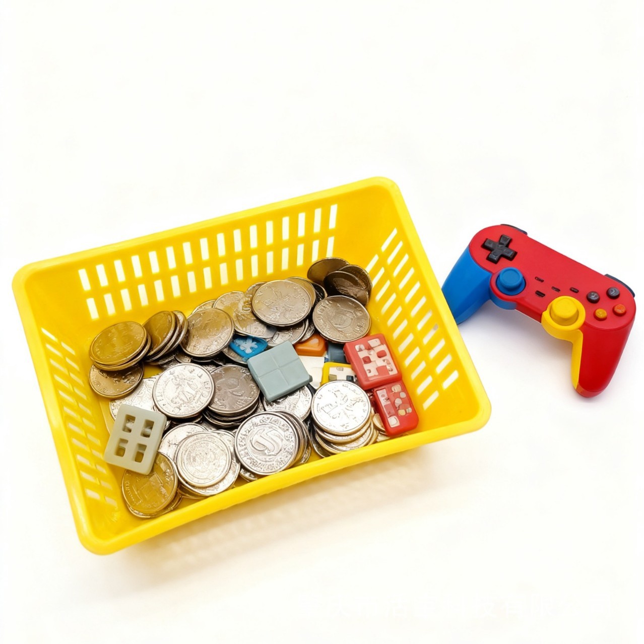 Game Coins Single-Player Arcade Simulation Plastic Frame Coin Basket Coin Container Coin Manufacturer Claw Machine Pinball Machine