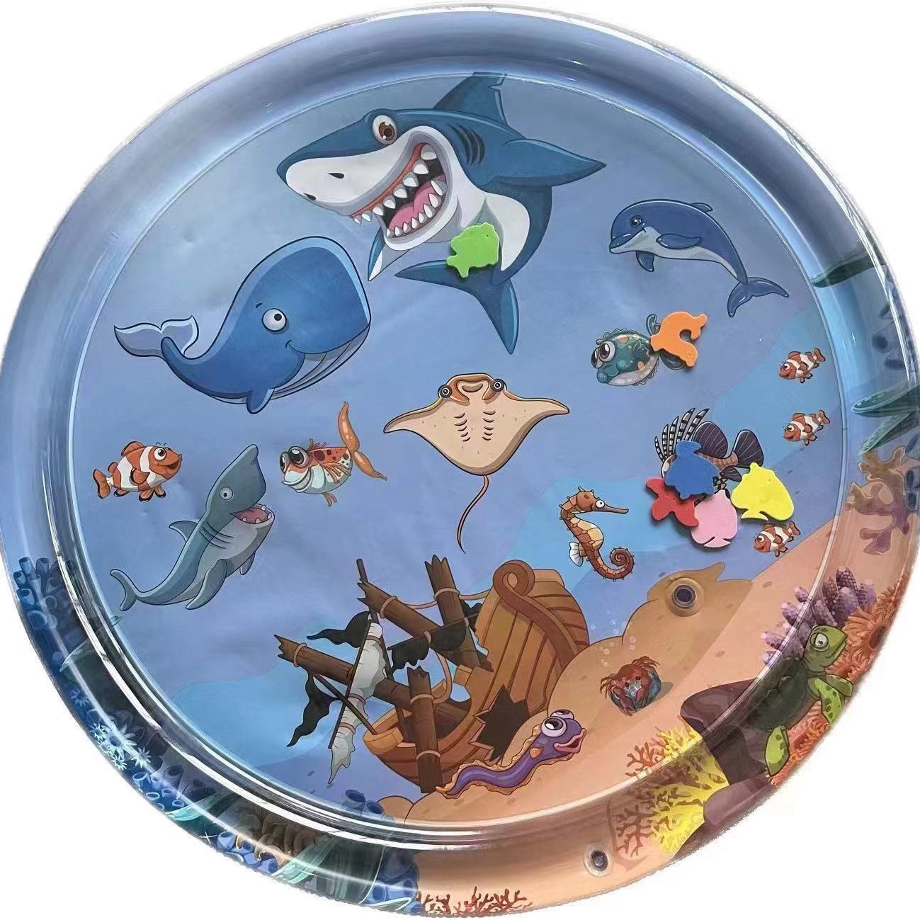 Cross-Border Inflatable Baby Water Play Pet Pat Mat Animal Alphabet Inflatable Toy Foreign Trade Baby Toy