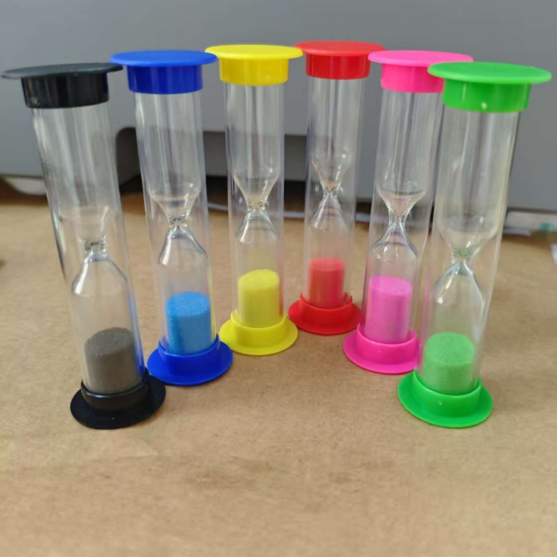 Children's Hourglass Timer 1 Minute Anti-Fall Plastic Board Game Accessory Small Gift Glass Quicksand Creative Timer