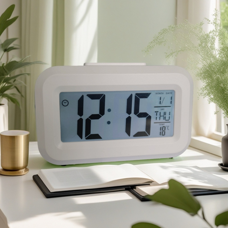 Мини Многофункциональные Умные Часы Молчаливый Подсветка Обратный отсчет Музыкальный Будильник Повторный сигнал Прикроватные Часы Подарок Студенту Часы