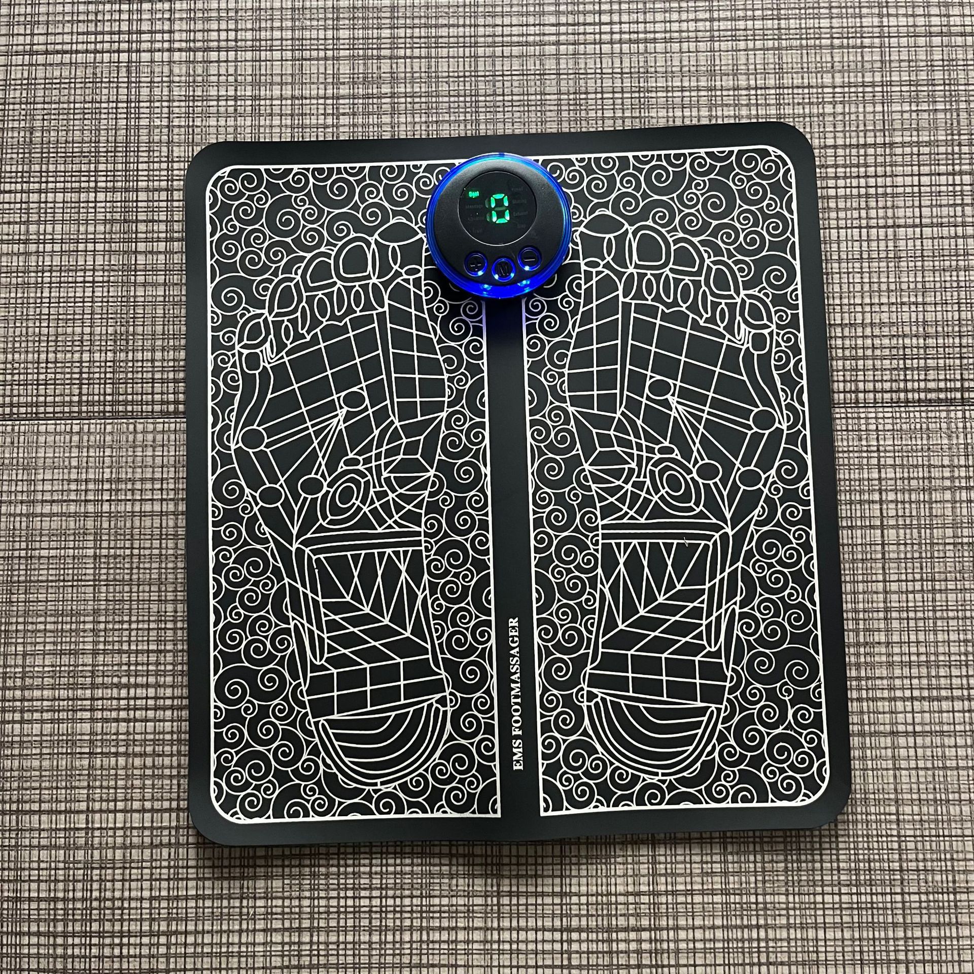 Portable Pulse Foot Massager EMS Foot Massage Mat Massager Foot Therapy Machine Bottom Plantar Massage Mat