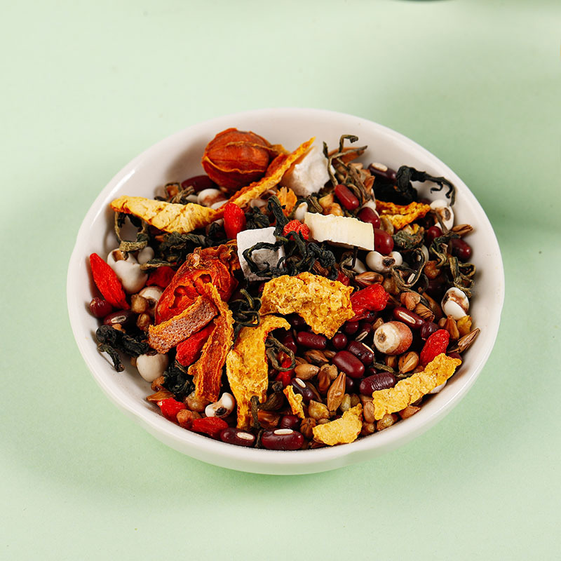 Small Pot of Scented Tea, Red Ginseng Goddess Tea, Ginseng, Chrysanthemum, Wolfberry, Duel Tea, Red Bean and Barley Tea, Independent Canned in Stock