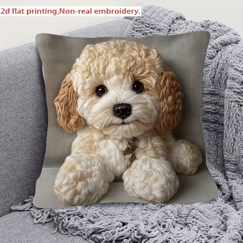 Temu Hot Selling Cat Pillow Cover Cute Animal Pillow Bedroom Home Sofa Decorative Cushion Cover Wholesale