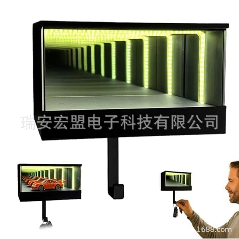 Кросс-бордерный популярный бесконечный держатель ключей для гаража с зеркалом и датчиком света