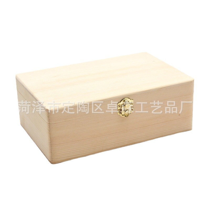 Natural Solid Wood Packaging Wooden Box Manufacturer Produces Solid Wood Storage Box Gift Box Tea Box New Style