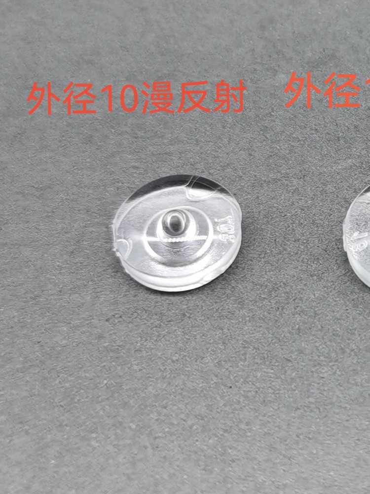 10 диффузных отражательных линз для светодиодов 2835 3030, угол излучения 180 градусов, без темных участков