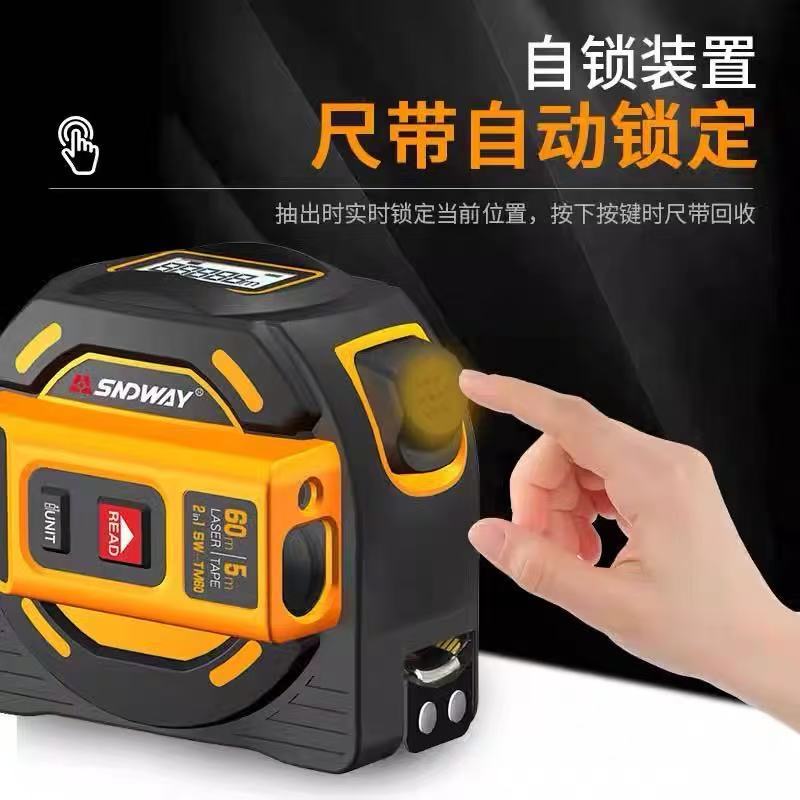 Sndway Shendawei Laser Rangefinder Swtm60 Digital Tape Measure Infrared Measuring Instrument 60m Laser Tape Measure