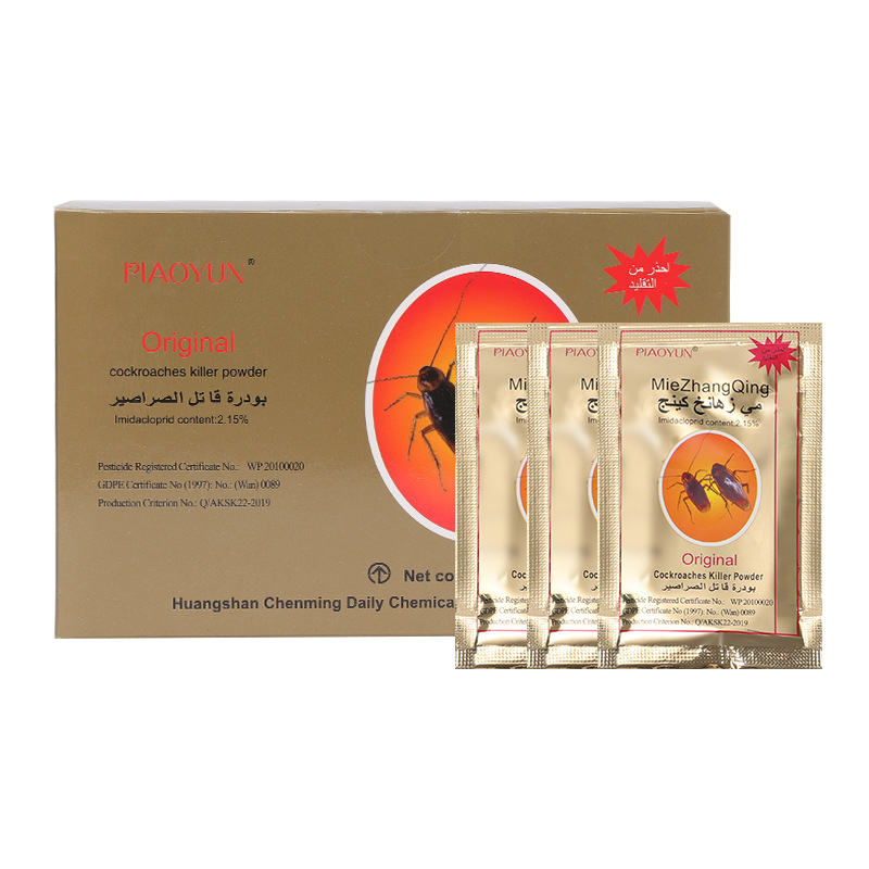Foreign trade wholesale cockroach medicine 8 g/bag factory direct English export cockroach killing indoor cockroach bait