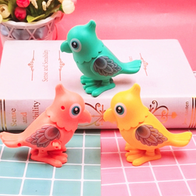 Winding Winding Toy Cartoon Animal Bird Bouncing Parrot Infants and Young Children Learn to Climb 1-2-3 Years Old Internet Celebrity Hot Selling