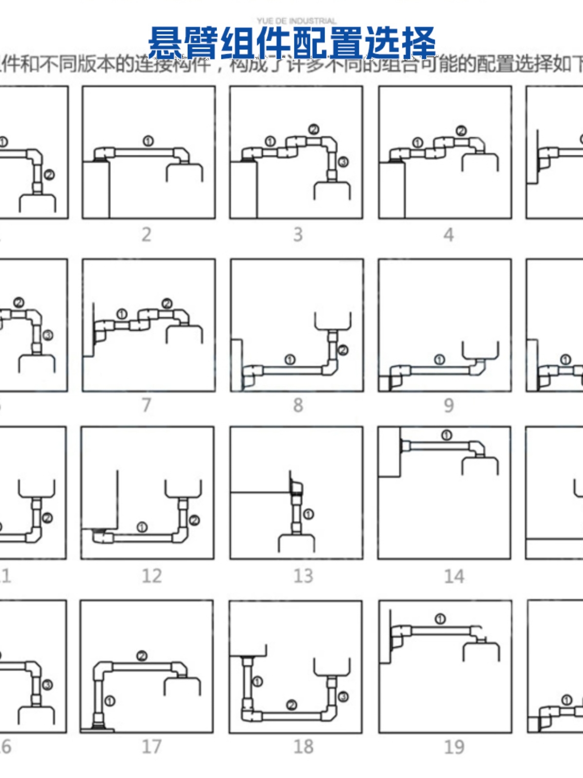 泽胜 机床铝合金摇臂人机界面触摸屏7寸10寸悬臂控制箱吊臂配电箱