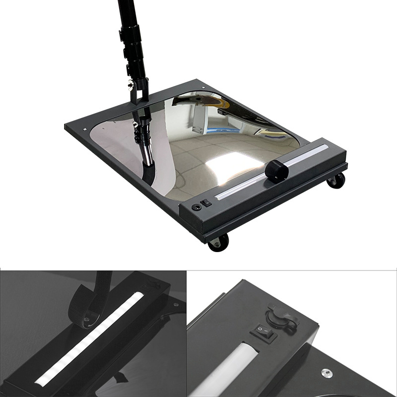 New V5 rectangular telescopic rod portable underbody inspection mirror acrylic shatterproof mirror vehicle detector