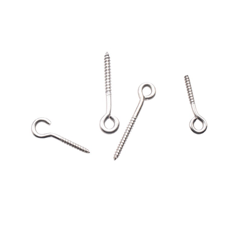 304 stainless steel self-tapping sheep's eye nail claw ring lengthened sheep's eye fishing rod hanging rice material with ring screw