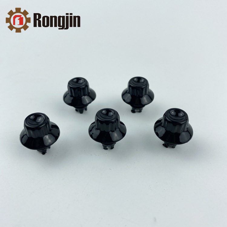 6.9mm Abs Electroplated Bright Black Gold Car Hub Decorative Nails
