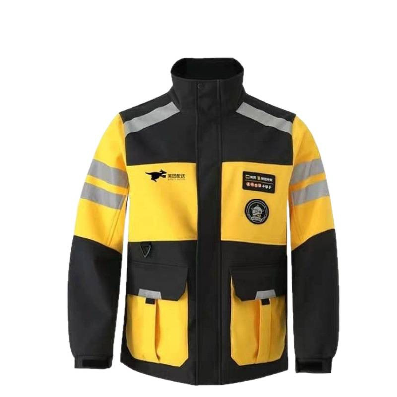 Meituan Workwear Winter Jacket Warm Rider Meituan Jacket Thin Style Meituan Delivery Clothing Equipment New Model