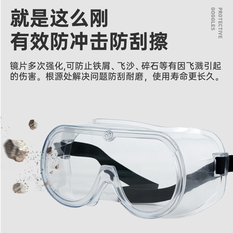 Wholesale Juyanshi Protective Goggles, Anti-Impact, Anti-Splash, Laboratory Splash-Proof, Anti-Fog, Anti-Sand and Dust, High-Definition Protective Eye Mask