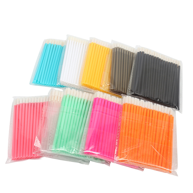 Disposable Hollow Lip Brush Portable Mini Flocked Concealer Pen Lip Glaze Eye Shadow Brush Beauty Tool