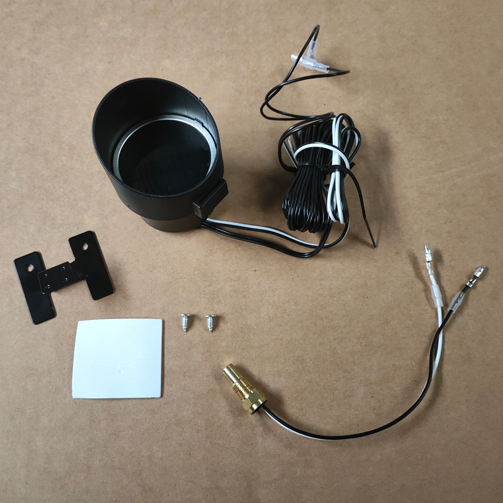 Cannon type water temperature voltmeter two-in-one combination table circular 12V24V automobile truck excavator engineering vehicle universal