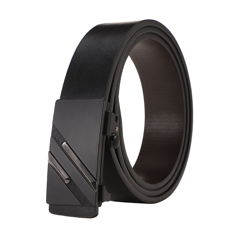 Toothless automatic buckle belt men's inner buckle non-porous belt middle-aged business belt wear factory direct a generation of hair