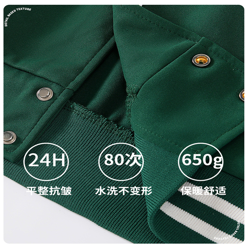 Jacket baseball uniform custom printed logo polyester cotton sweater custom embroidered overalls hooded class uniform jacket long sleeve