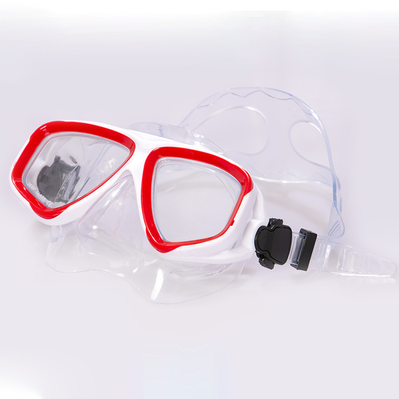 Children diving goggles snorkeling mask pvc material tempered glass lens swimming waterproof teenagers wholesale