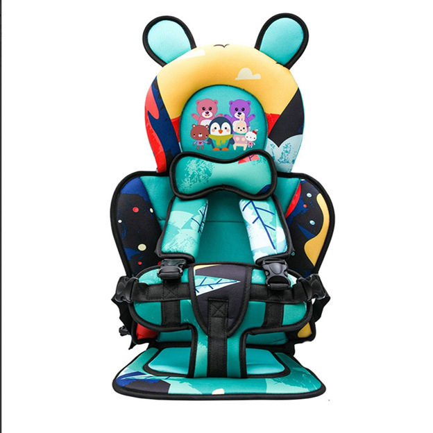 Cross-Border Simple Kidsren's Seat Cushion Baby Car Seat 0-12 Years Old Portable Cartoon Infant Car Seat Cushion