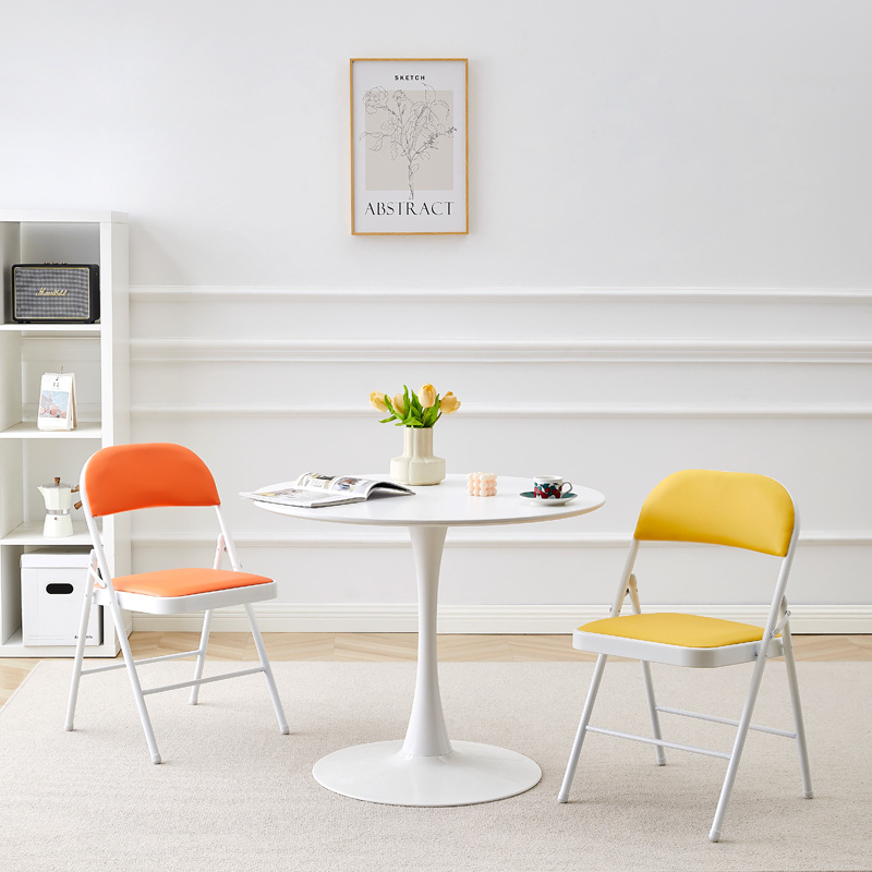 Factory Folding Chair Wholesale Office Meeting Folding Chair Simple Home Backrest Chair Training Exhibition Chair Dormitory Chair