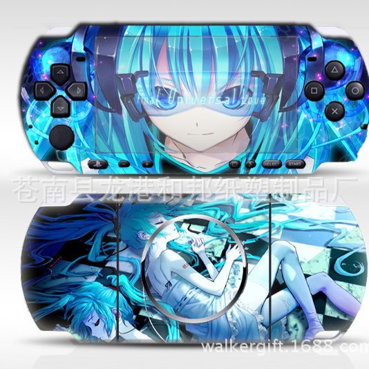 Наклейки для PSP3000, бесшовная пленка, цветные наклейки