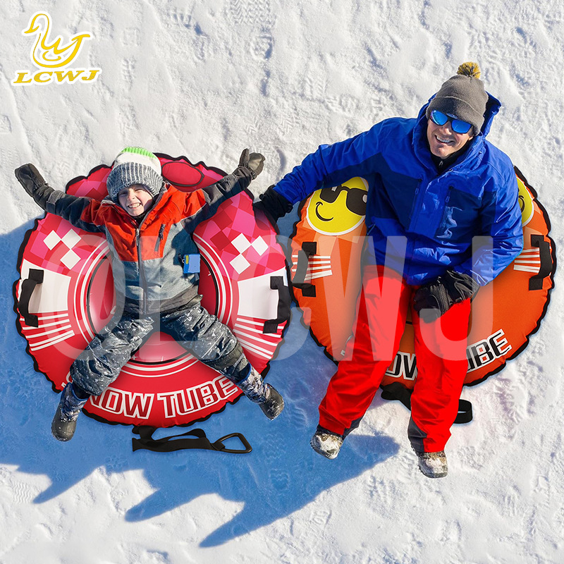 Manufacturer's Ready-Made Inflatable Ski Ring Pvc Thickeneded Cold-Resistant Belt Cloth Cover Drag Ring Winter Outdoor Snow Toy