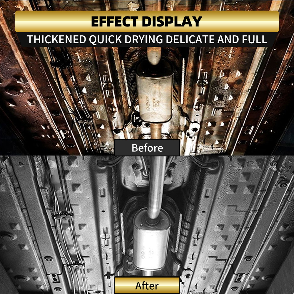 English 700ml Car Chassis Armor Self-Spraying Chassis Anti-Corrosion and Anti-Rust Paint Sound Insulation Glue Car Anti-Shock and Anti-Collision Glue