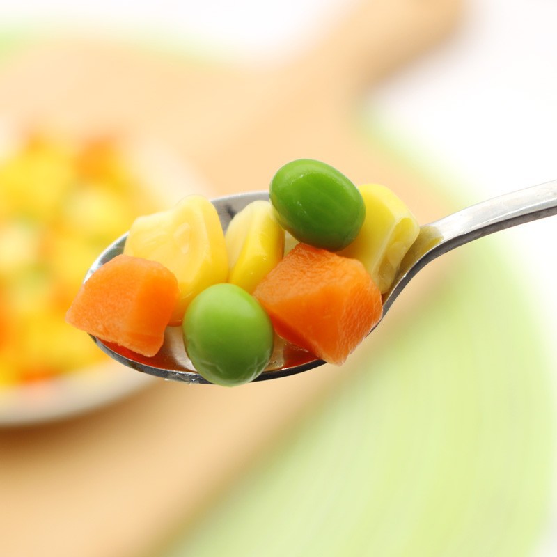 Aiford assorted vegetable grain 500g vegetable salad corn grain carrot green bean fried rice fried pizza quick-frozen