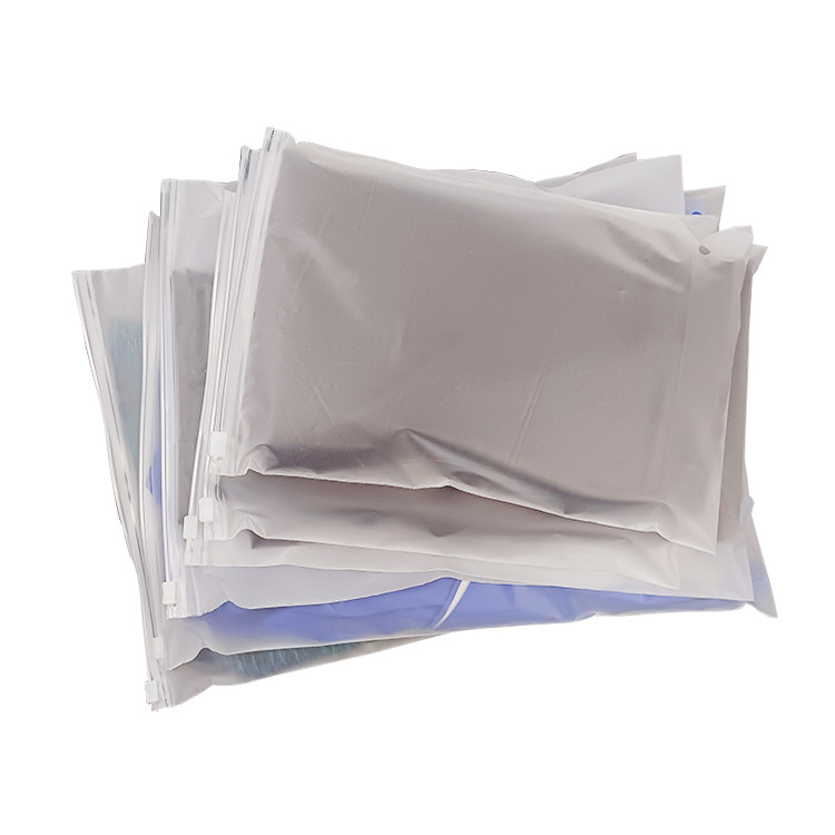 Children's Bra Packaging Bag Custom Silk Screen eva Frosted Zipper Bag Self-sealing Bag Translucent Self-adhesive Bag Small Quantity