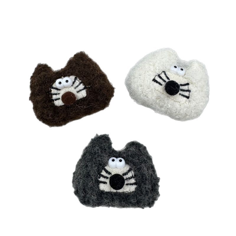 A Variety of Fabric Cartoon Accessories, Animal-Shaped Plaid Plush Hair Clips and Hair Ties, Wholesale Supply of Fashionable Accessories