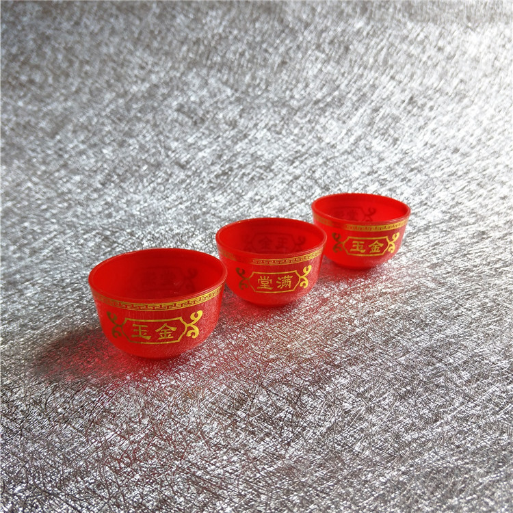 Factory wholesale God worship supplies Buddha tea cup worship Master Cup wedding supplies Red Wedding matching