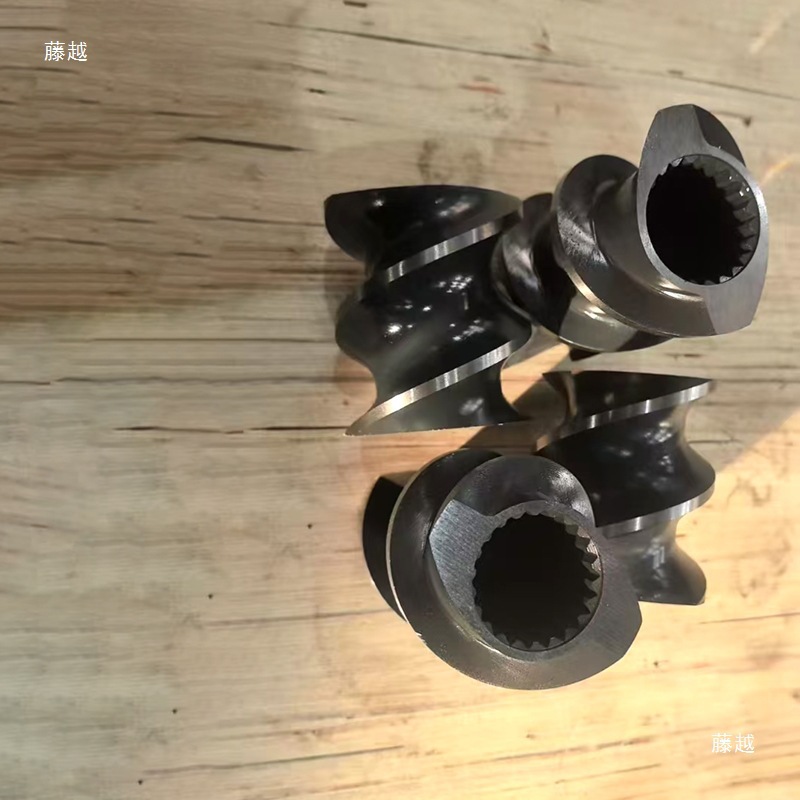 35 Machine Double Screw Granulator Large Lead Deep Groove Thread Sleeve Sk Thread Element Thread Block Screw Mandrel