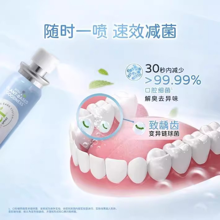 Anli Mouth Spray Teeth Health Mint Flavor Oral Freshening Spray Removes Bad Breath and Odor Long-Lasting Fragrance for Men and Women