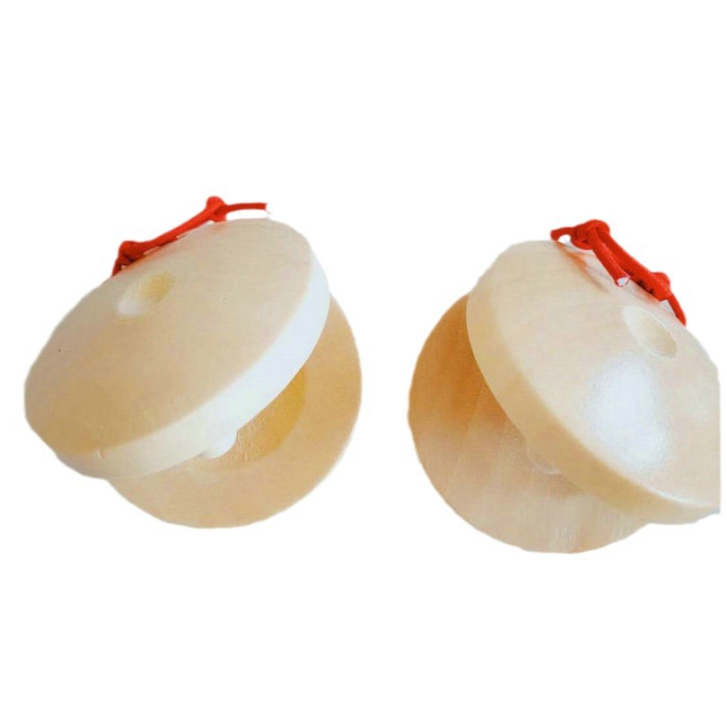 Factory wholesale Orff percussion plastic red and blue round dance board castanboard wooden board