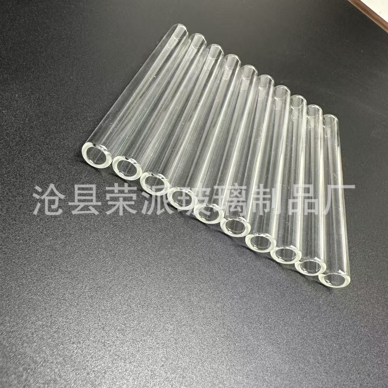 Cross-Border High Borosilicate Glass Smoking Pipe, High Temperature Resistant Glass Straw, Size Can Be Customized