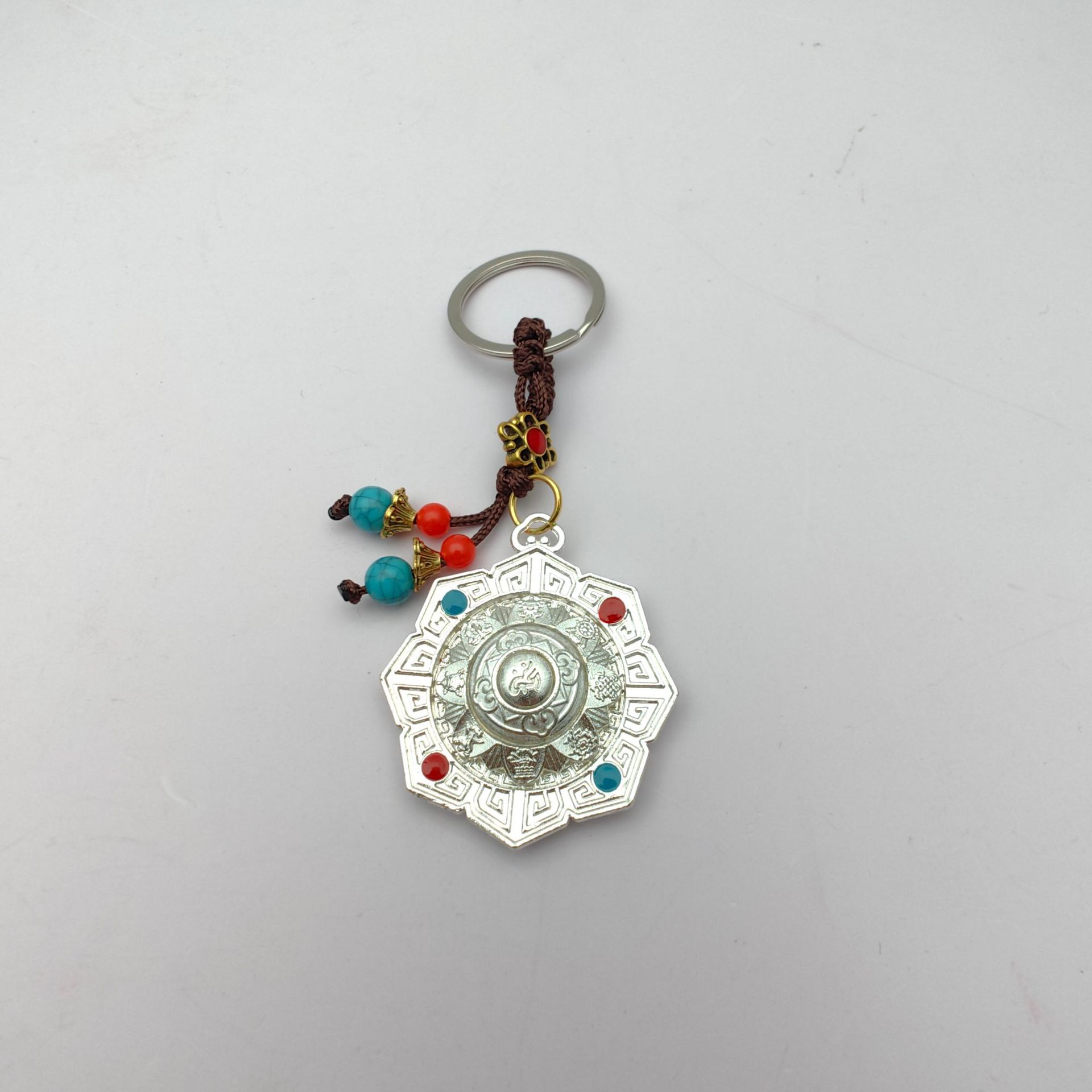 Auspicious Eight Treasures Six-Word Mantra Rotatable Car Hanging Bag Hanging Xizang Jewelry Nine Palace Bagua Ten Elements of Freedom Rotatable