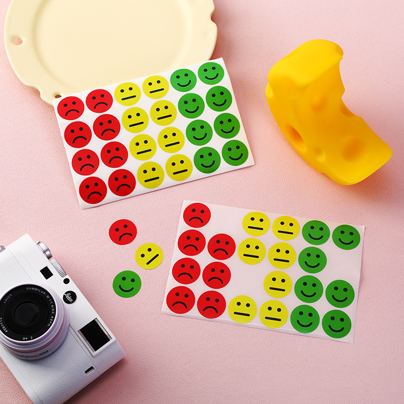 New Emotional Stickers Smiley Happy/Sad Smiley Stickers-Red/Yellow/Green Stickers No
