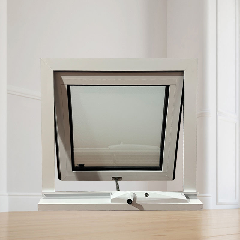 Shanghai Window and Door Factory Wholesale Aluminum Alloy Casement Windows Soundproof Heat Insulation Frosted Glass Opening Windows Export Windows Windproof