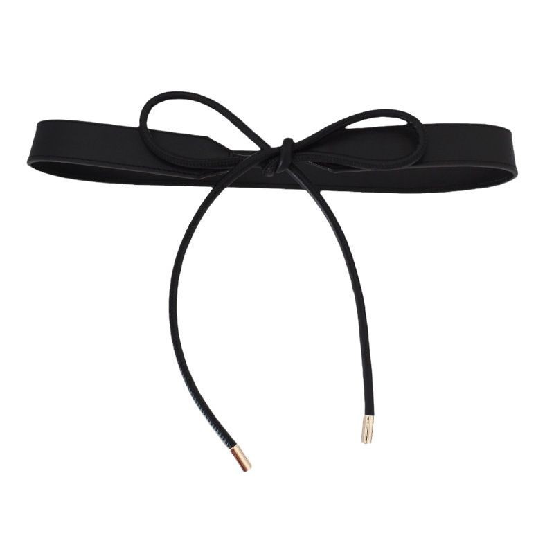 High-End Soft Leather Knotted Belt for Women with Dress Korean Style Fashion Accessories Decorative Sweater Jacket Belt