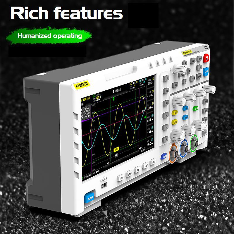 Fnirsi 1014D Digital Storage Oscilloscope 100Mhz Dual Channel Oscilloscope Signal Generator