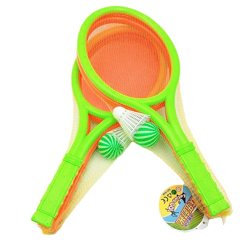 Children's badminton racket toy parent-child Sports Tennis Racket Set supply baby racket size two games