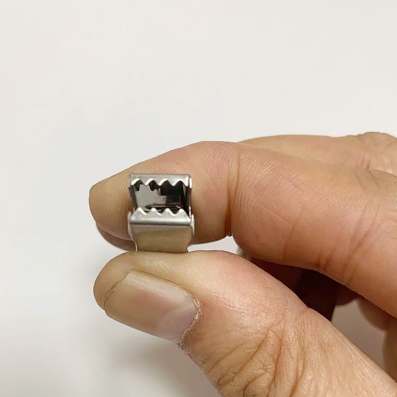 Factory Wholesale 430 Stainless Steel Curtain Clip Household Hanging Curtain Clip Shower Curtain Hook Bed Curtain Wall Hook