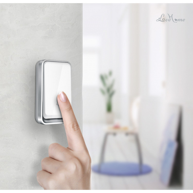 Беспроводной дверной звонок британского стандарта для домашнего использования, британская вилка, дистанционное управление с самогенерацией, водонепроницаемое электронное устройство один на один, Xuanfangsu