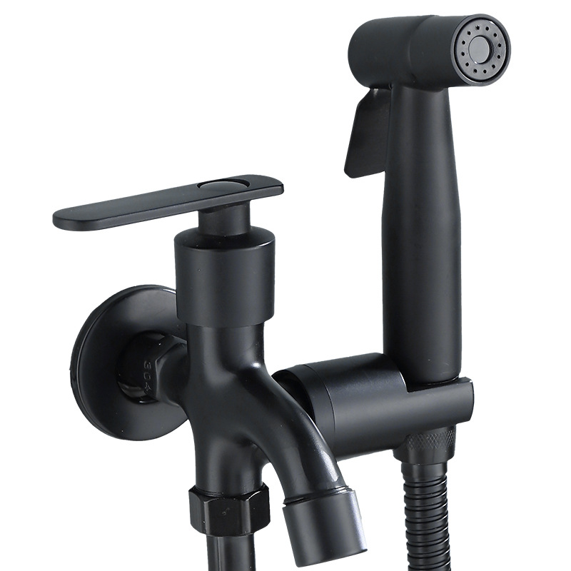 One-in-two-out faucet spray set two-way bathroom toilet pipe sprayer Southeast Asia cross-border