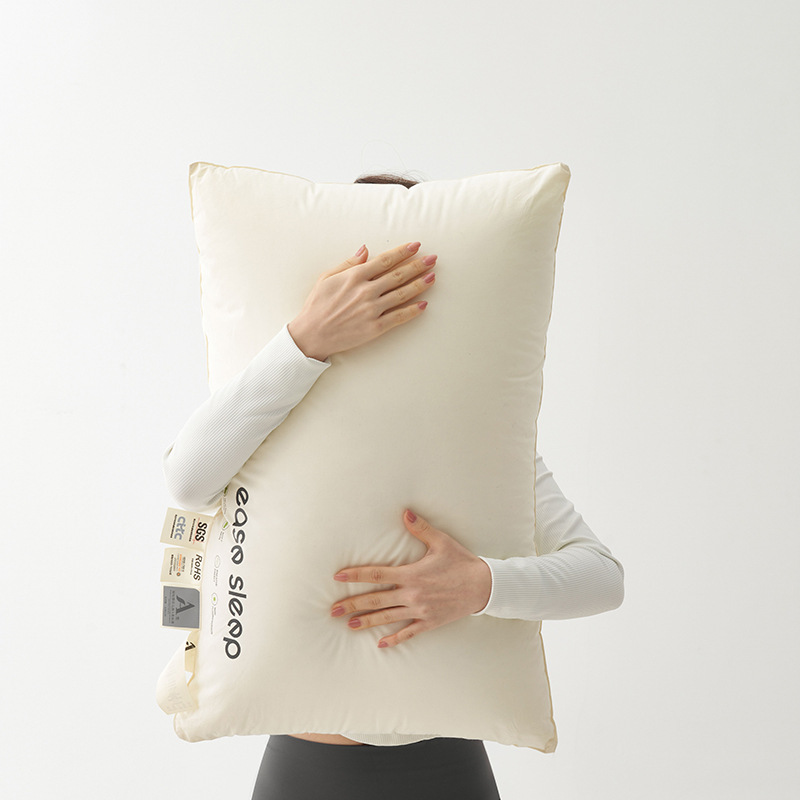 Five-star hotel special class A cotton pillow soft sleep pillow core single neck pillow a pair of low pillow manufacturers